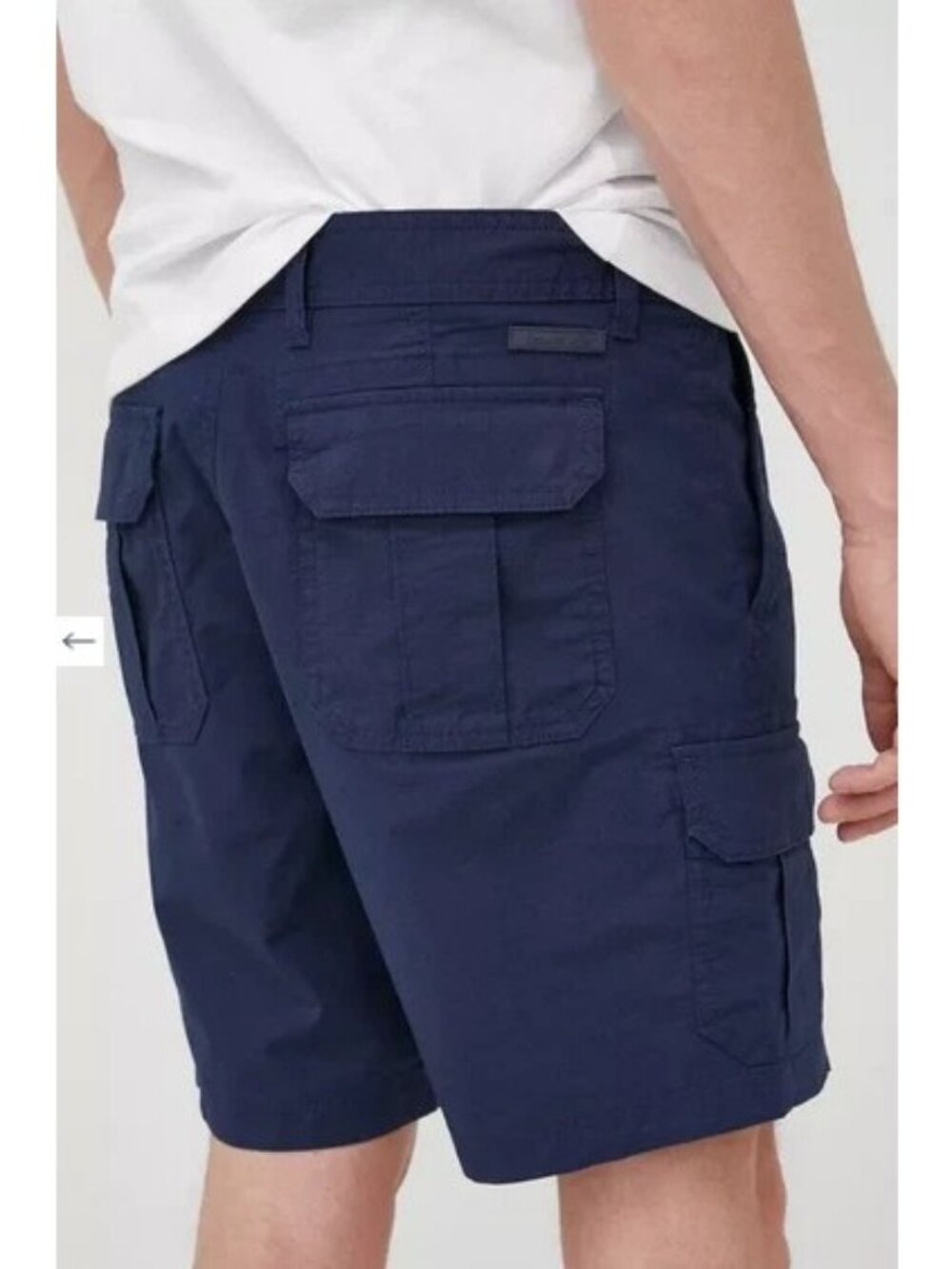 Michael Kors Mens Size 32 Cargo Shorts Flat Front 7" Inseam Midnight Navy